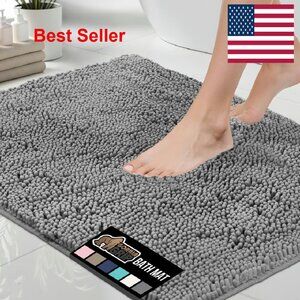 Thick Chenille Bath Rug Mat Quick Dry Microfiber Soft Absorbent Home Decor